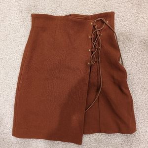Lace up skirt